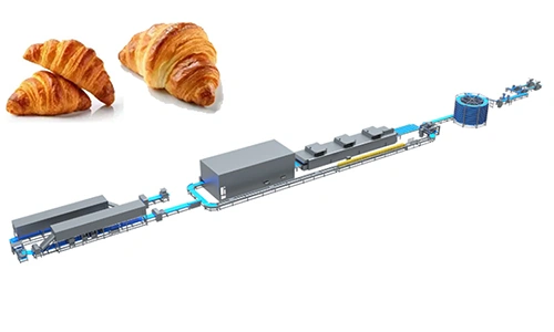 Linha automática de produção de croissants 