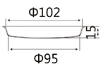 Assadeira para pão de hambúrguer 4''