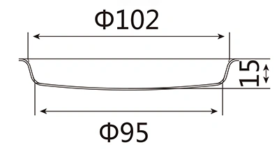 Assadeira para pão de hambúrguer 4''